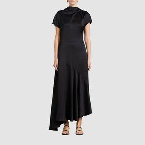 Anna Quan Celine Mock Neck Maxi Dress